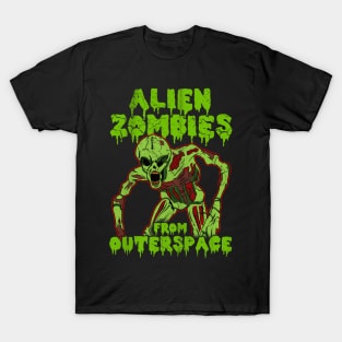 Halloween Alien Zombies From Outer Space T-Shirt